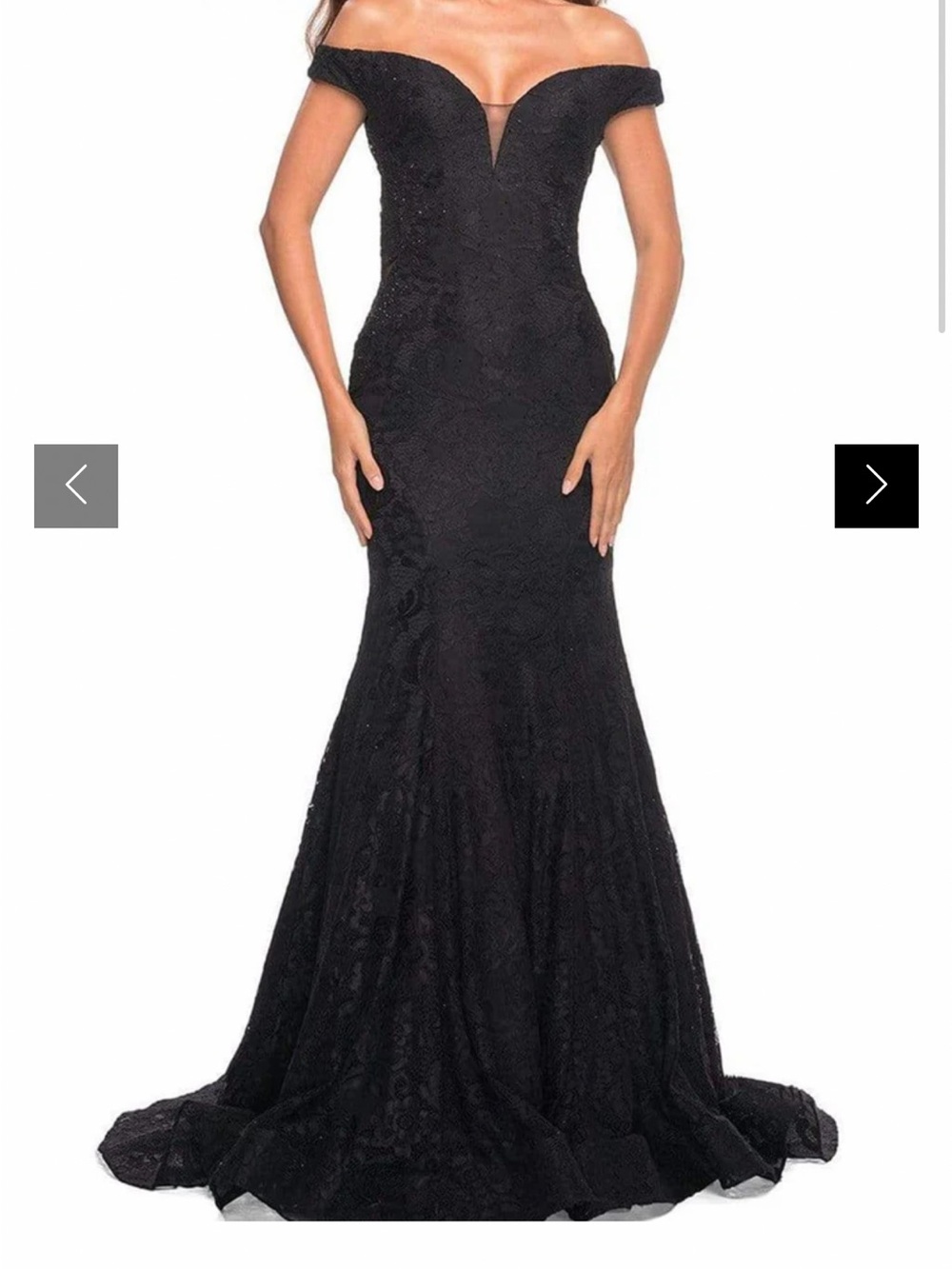 La femme black lace dress